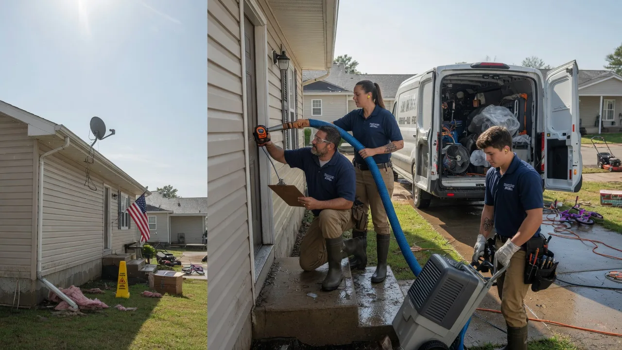 Ceiling Water Damage Restoration in Peabody, KS near me